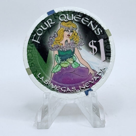 Four Queens Las Vegas Nevada 2001 'Spring Equinox' LE $1 Casino Chip V7431