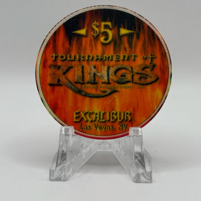 Excalibur Las Vegas Nevada 1999 "Norway' LE $5 Casino Chip V4077