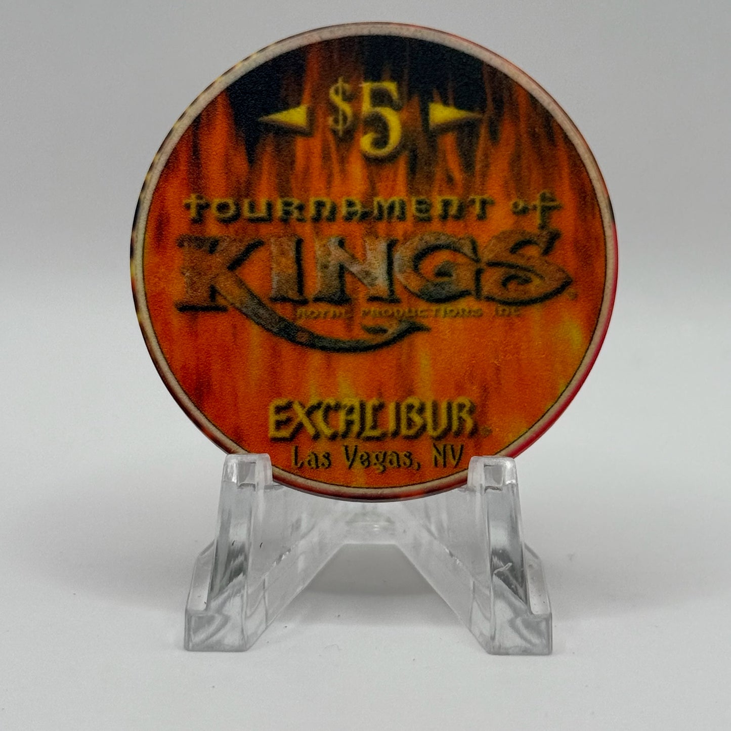 Excalibur Las Vegas Nevada 1999 'Tournament of Kings Russia' LE $5 Casino Chip V4078