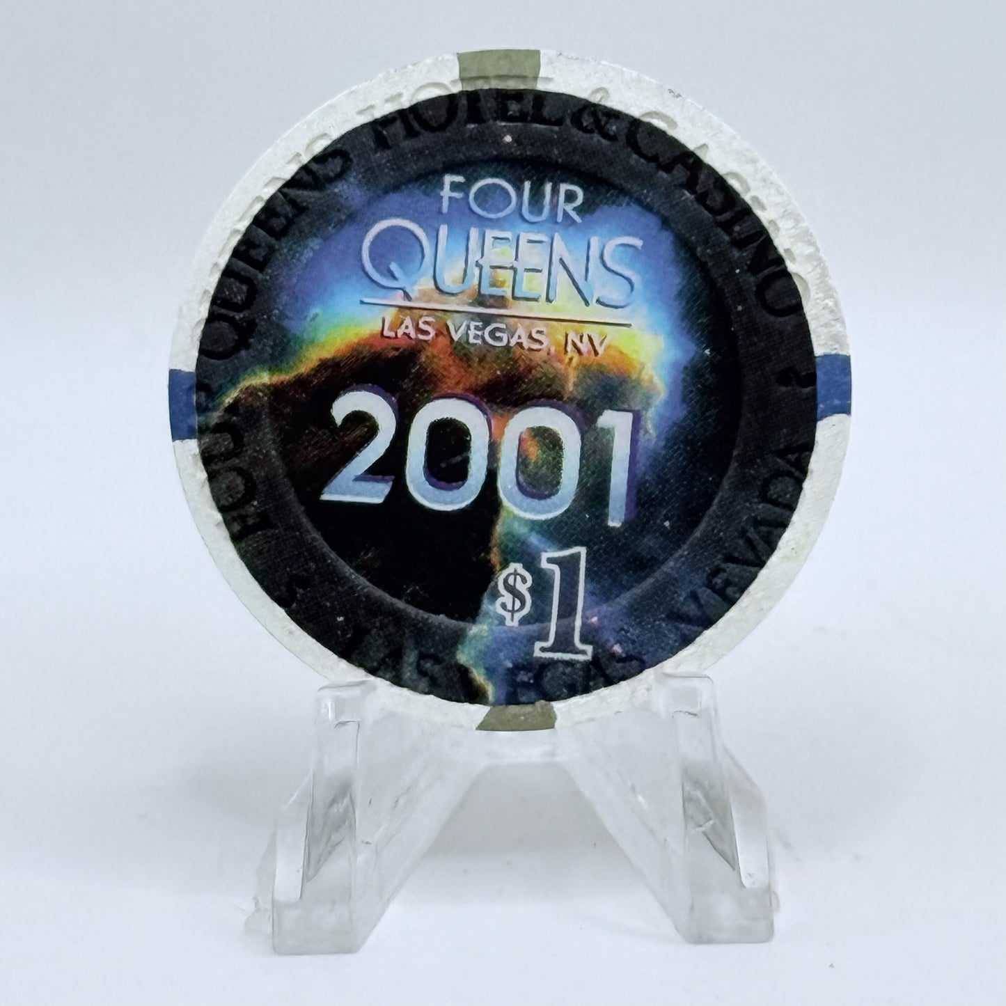 Four Queens Las Vegas Nevada 2000 'The Real Millennium' LE $1 Casino Chip V6733