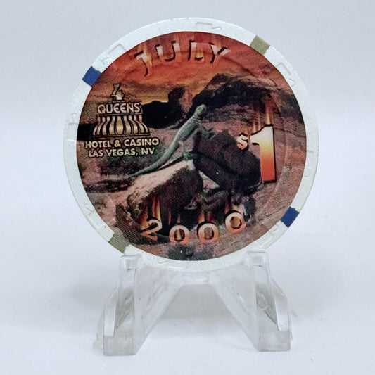 Four Queens Las Vegas Nevada 2000 LE $1 Casino Chip V4175