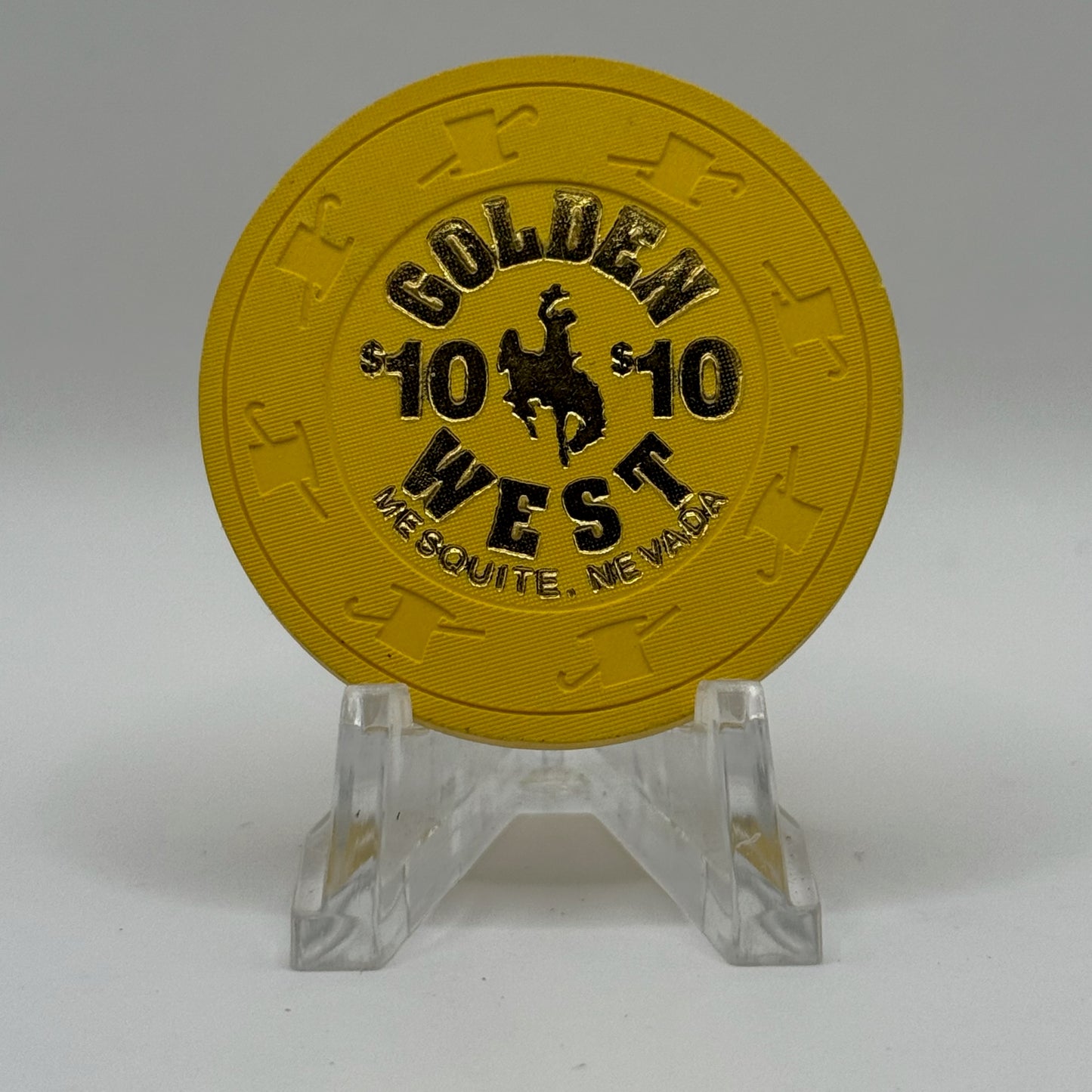 Golden West Mesquite Nevada 1996 $10 Casino Chip N8476