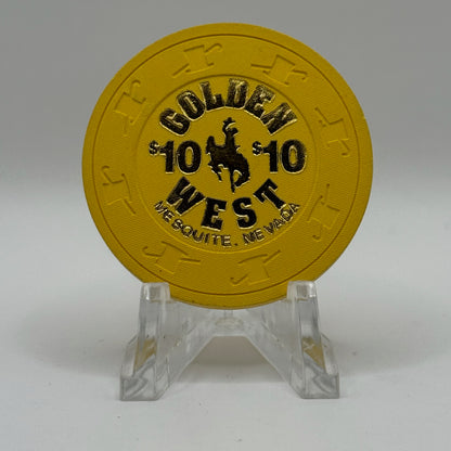 Golden West Mesquite Nevada 1996 $10 Casino Chip N8476