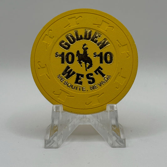 Golden West Mesquite Nevada 1996 $10 Casino Chip N8476