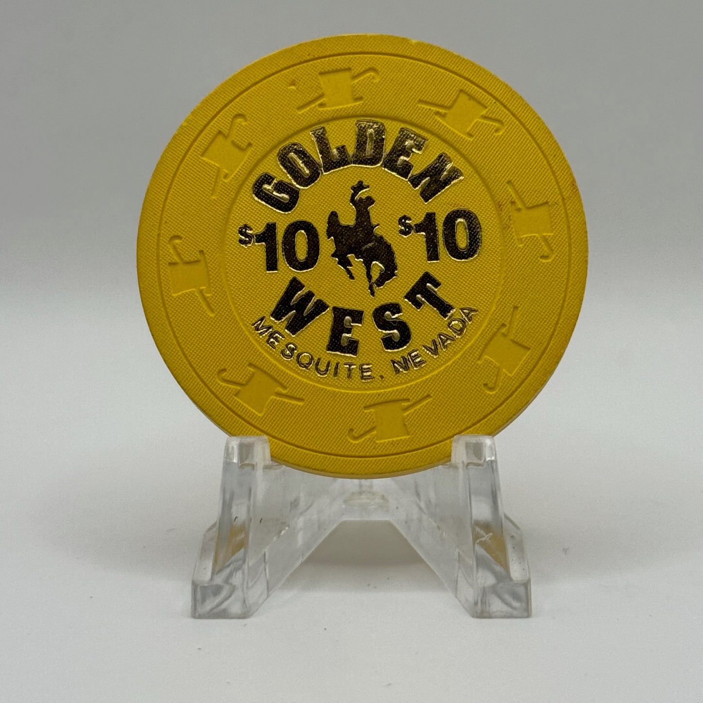Golden West Mesquite Nevada 1996 $10 Casino Chip N8476