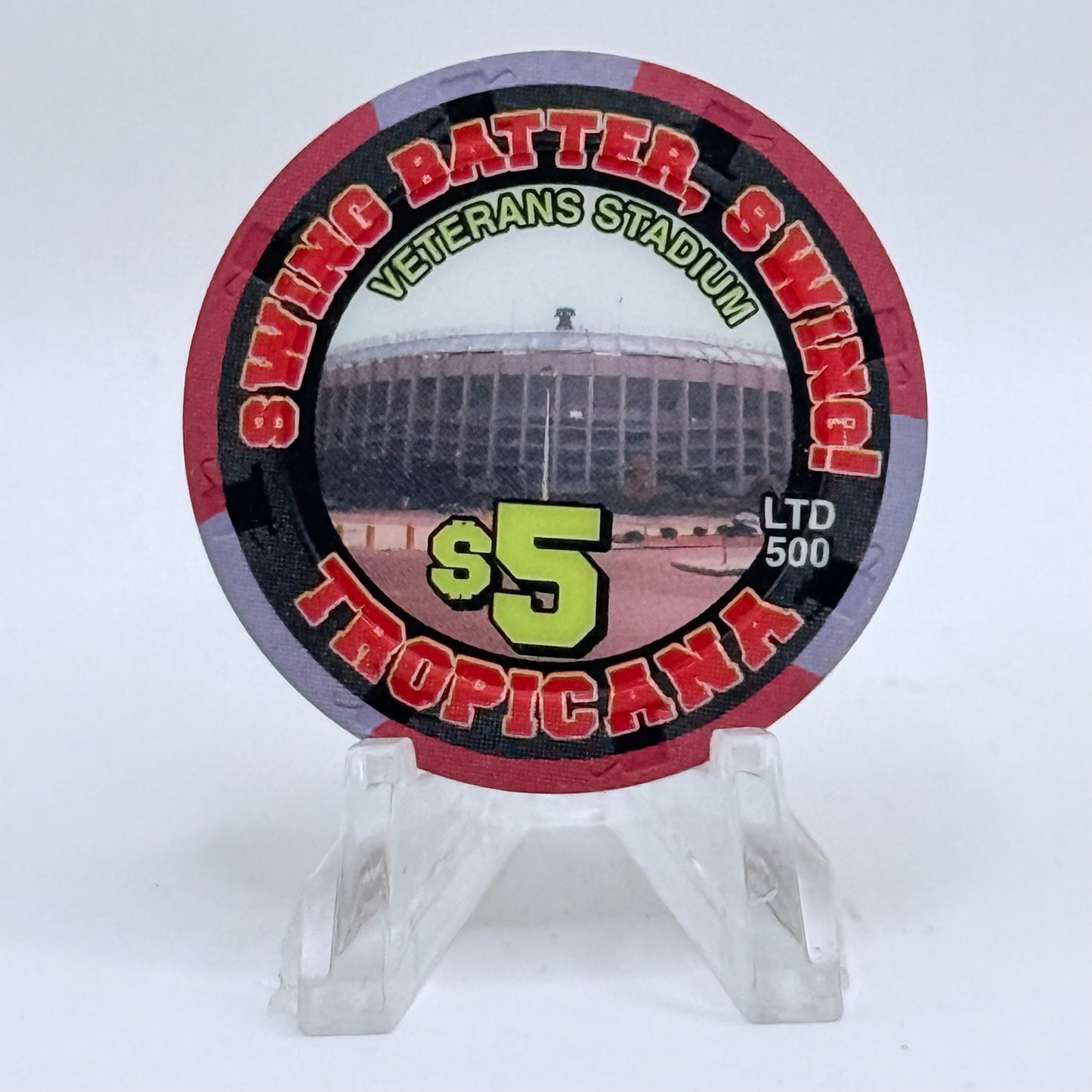 Tropicana Las Vegas Nevada 2002 'Dog Days of Summer' Series 15 LE $5 Casino Chip E2881