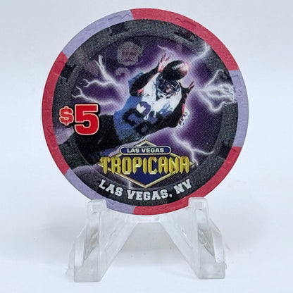 Tropicana Las Vegas Nevada 2002 'Big Game Day XXXVI' LE $5 Casino Chip V9914