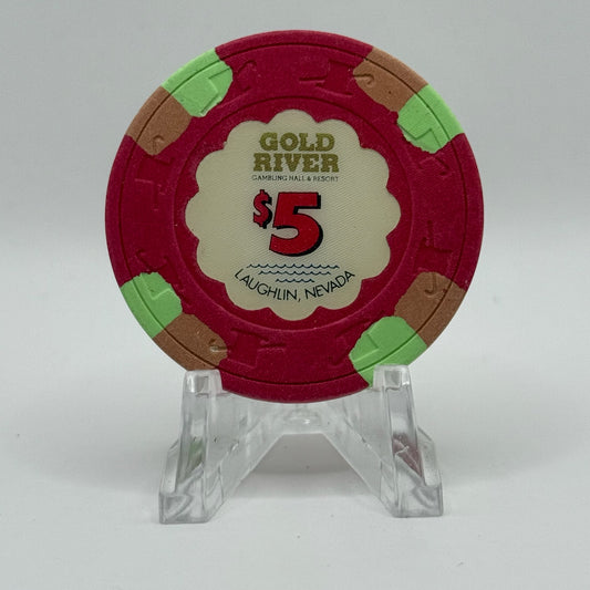 Gold River Laughlin Nevada 1991 $5 Casino Chip N7268
