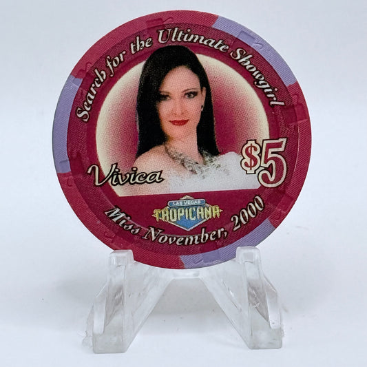 Tropicana Las Vegas Nevada 2000 'Vivica' Series 50 LE $5 Casino Chip V5873