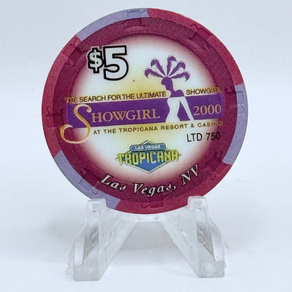 Tropicana Las Vegas Nevada 2000 'Vivica' Series 50 LE $5 Casino Chip V5873