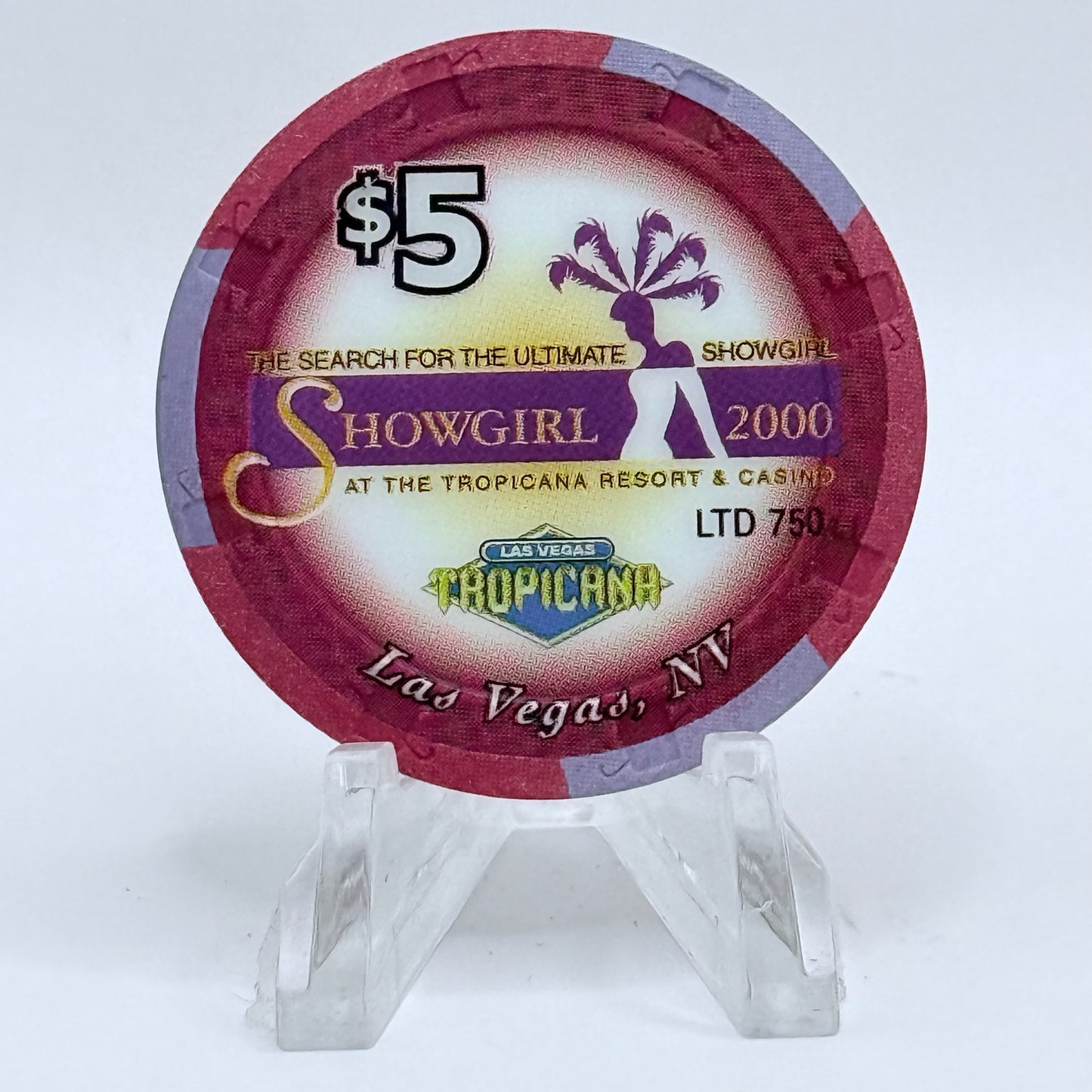 Tropicana Las Vegas Nevada 2000 'Emma' Series 50 LE $5 Casino Chip V5872
