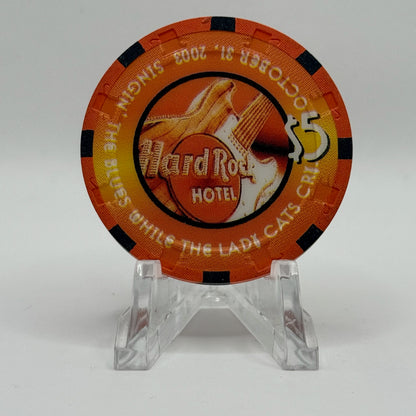 Hard Rock - Las Vegas Las Vegas Nevada 2003 'Halloween' LE $5 Casino Chip E0764