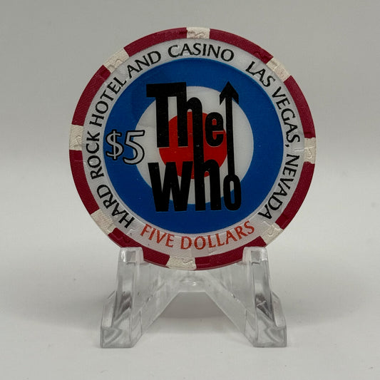 Hard Rock - Las Vegas Las Vegas Nevada 2002 'The Who' LE $5 Casino Chip V8690