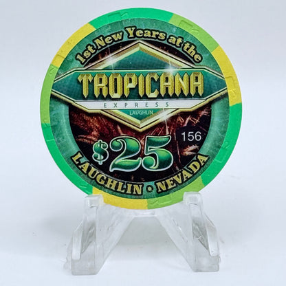 Tropicana Express Laughlin Nevada 2008 '1st New Years' LE $25 Casino Chip