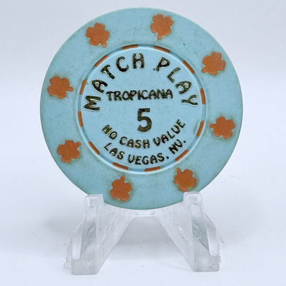 Tropicana Las Vegas Nevada 1992 $5 NCV Casino Chip N0721