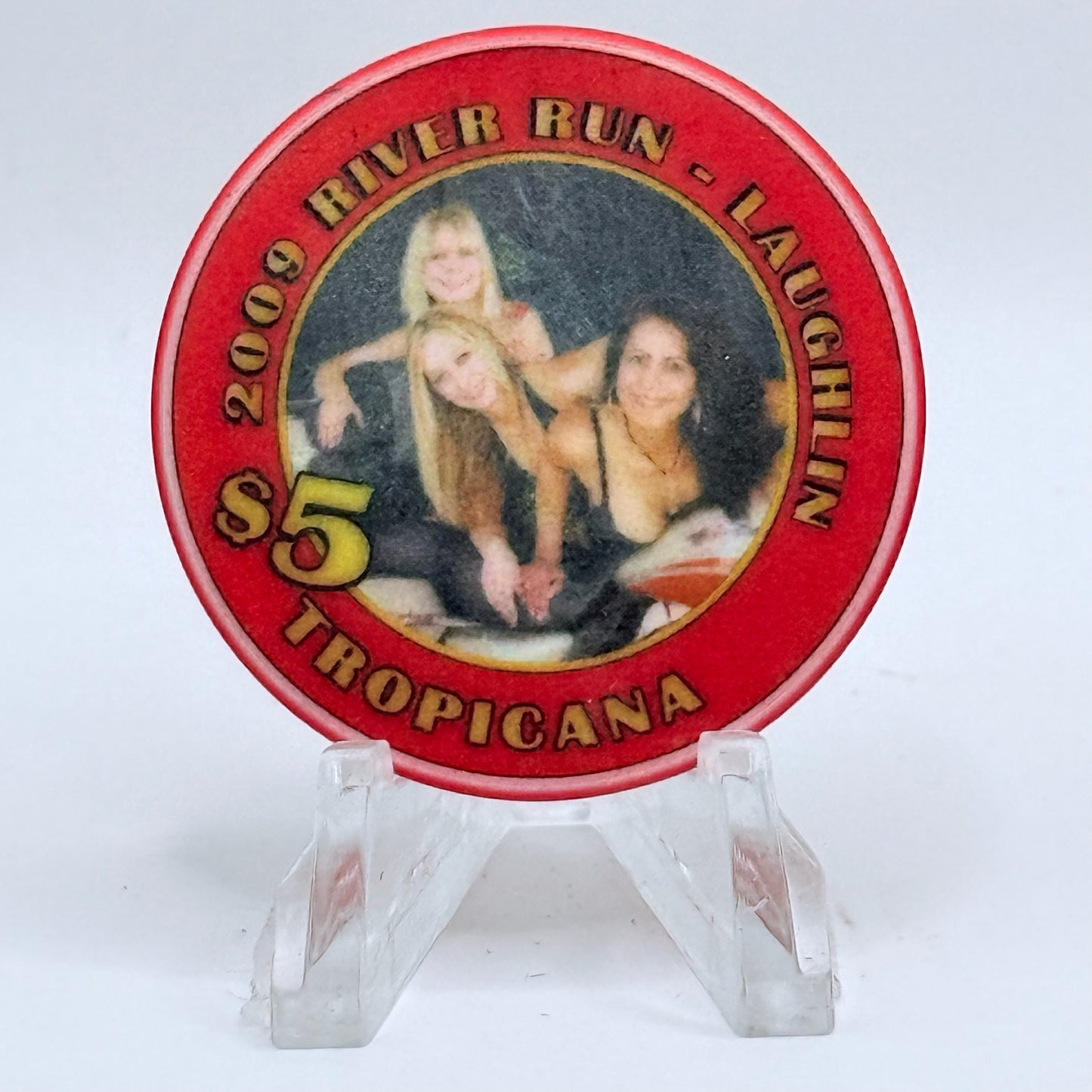 Tropicana Express Laughlin Nevada 2009 'River Run' LE $5 Casino Chip E9182