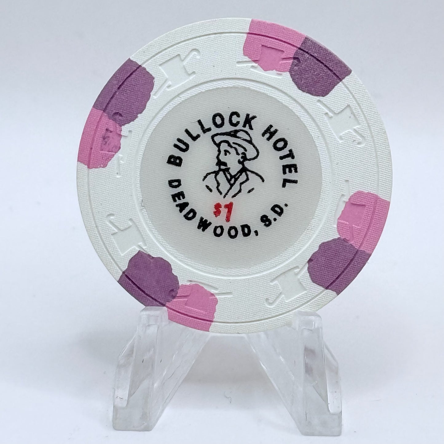 Bullock Hotel 633 635 Main $1 Casino Chip D1000