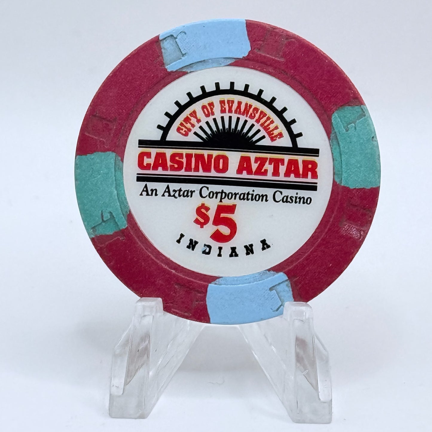 Casino Aztar Evansville Indiana $5 Casino Chip