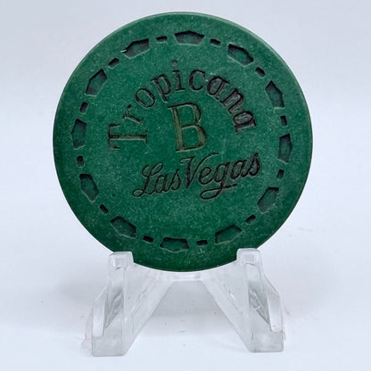 Tropicana Las Vegas Nevada 1957 Series 102 Roulette Casino Chip N6799