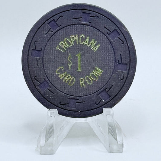 Tropicana Las Vegas Nevada 1980s $1 Casino Chip N2889