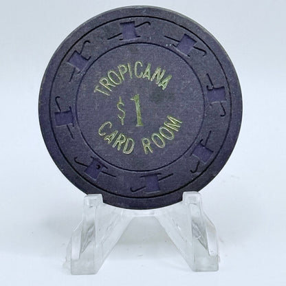 Tropicana Las Vegas Nevada 1980s $1 Casino Chip N2889