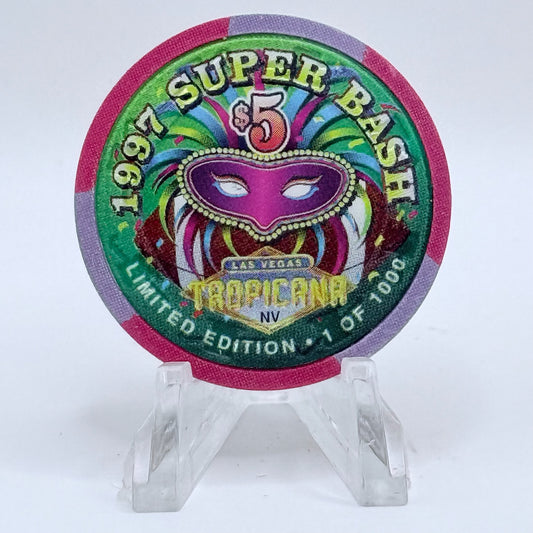 Tropicana Las Vegas Nevada 1997 'Super Bash' LE $5 Casino Chip N9245