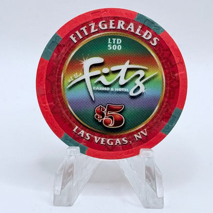 Fitzgeralds (Fitz) Las Vegas Nevada 2006 'St Patrick's Day' LE $5 Casino Chip E5380