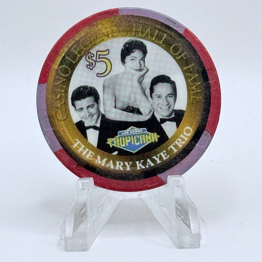 Tropicana Las Vegas Nevada 2000 'The Mary Kaye Trio' Series 19 LE $5 Casino Chip V5848