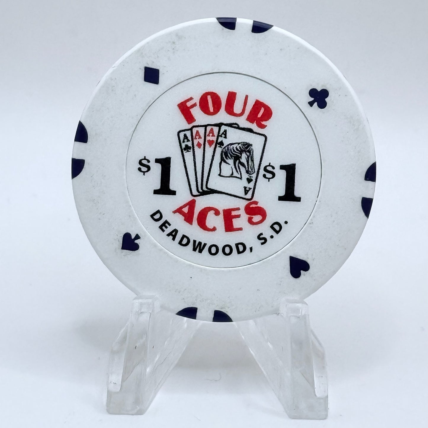 Four Aces Deadwood South Dakota 2010 $1 Casino Chip D3401