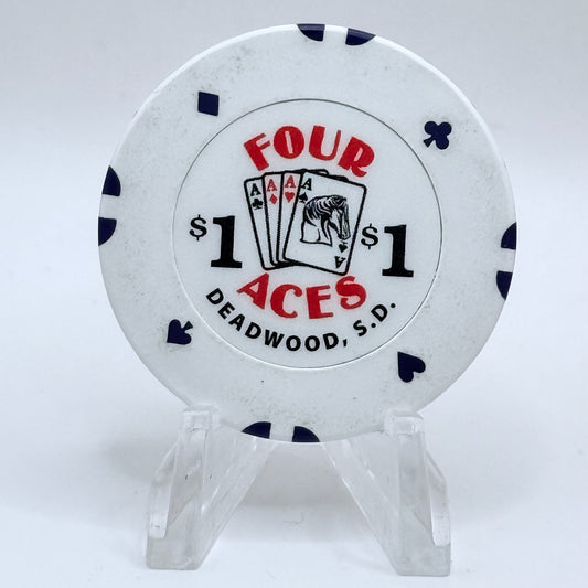 Four Aces Deadwood South Dakota 2010 $1 Casino Chip D3401