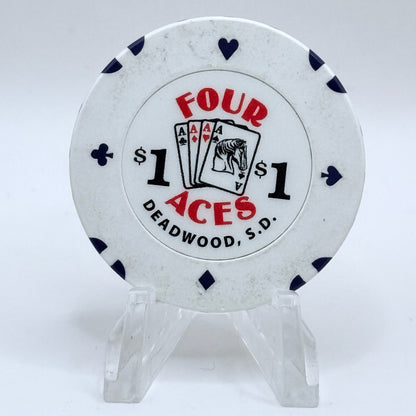 Four Aces Deadwood South Dakota 2010 $1 Casino Chip D3401