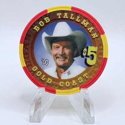 Gold Coast Las Vegas Nevada 2000 'Bob Tallman - Las Vegas Rodeo Legends' Series 11 LE $5 Casino Chip V7302