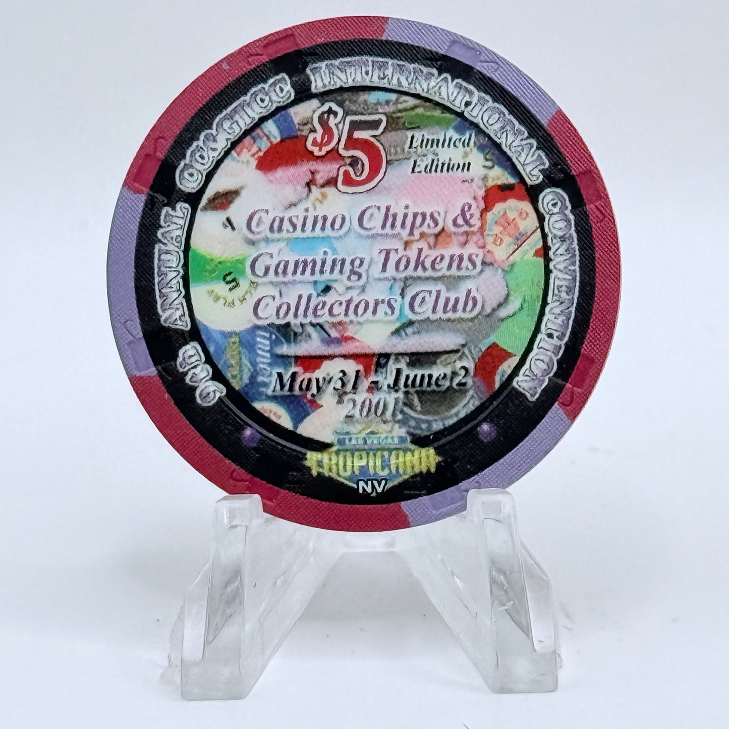 CCA Other Issues 2001 LE $5 Casino Chip V7099
