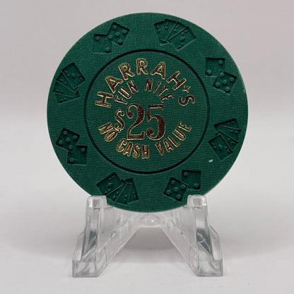 Harrah's (Marina) Atlantic City New Jersey 1980 $25 NCV Casino Chip