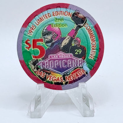 Tropicana Las Vegas Nevada 1995 LE $5 Casino Chip N4508