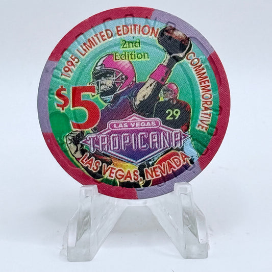 Tropicana Las Vegas Nevada 1995 LE $5 Casino Chip N4508