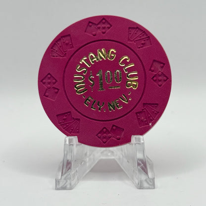 Mustang Club Ely Nevada $1 Imitation Chip N0977