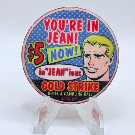 Gold Strike Hotel & Gambling Hall Jean Nevada 1999 'In 'Jean' ious' LE $5 Casino Chip V4324