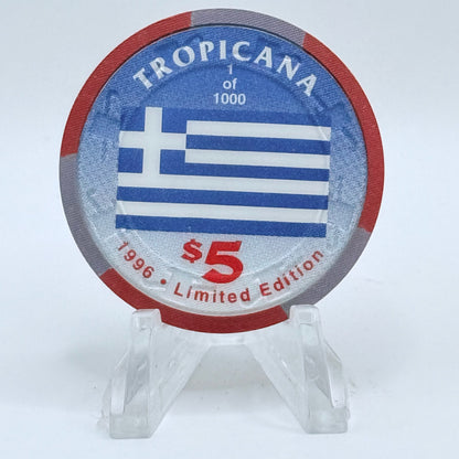 Tropicana Las Vegas Nevada 1996 'YASOU!' LE $5 Casino Chip N9232