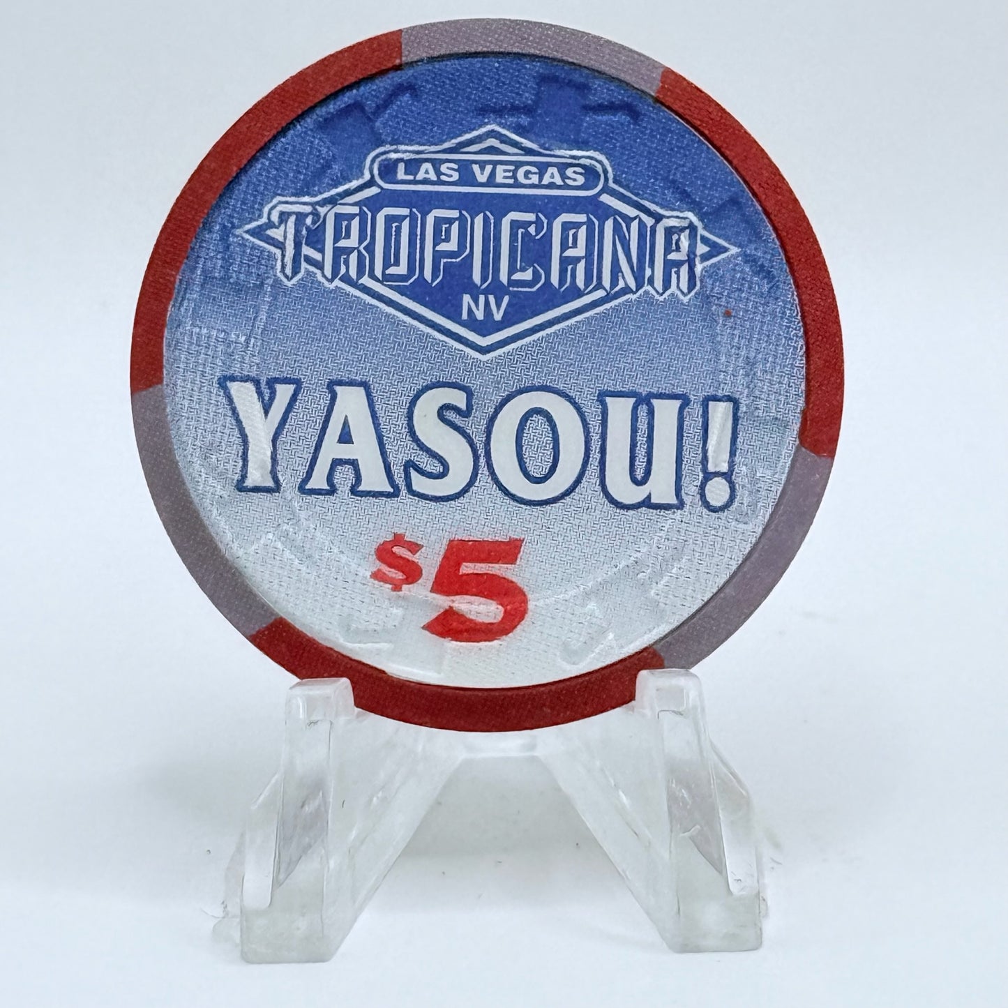 Tropicana Las Vegas Nevada 1996 'YASOU!' LE $5 Casino Chip N9232