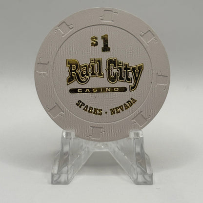 Rail City Casino Sparks Nevada 2012 $1 Casino Chip D0473