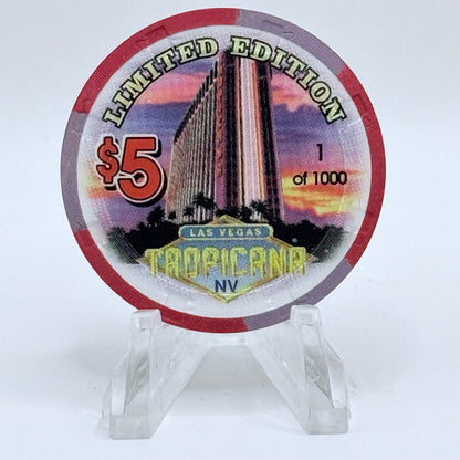 Tropicana Las Vegas Nevada 1997 'Brooks Robinson' Series 16 LE $5 Casino Chip V1679