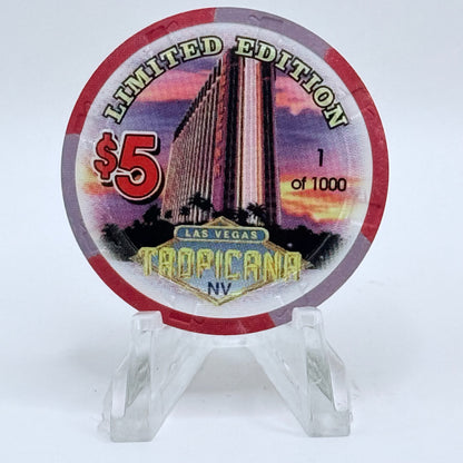 Tropicana Las Vegas Nevada 1997 'Earl Monroe' Series 16 LE $5 Casino Chip V1678