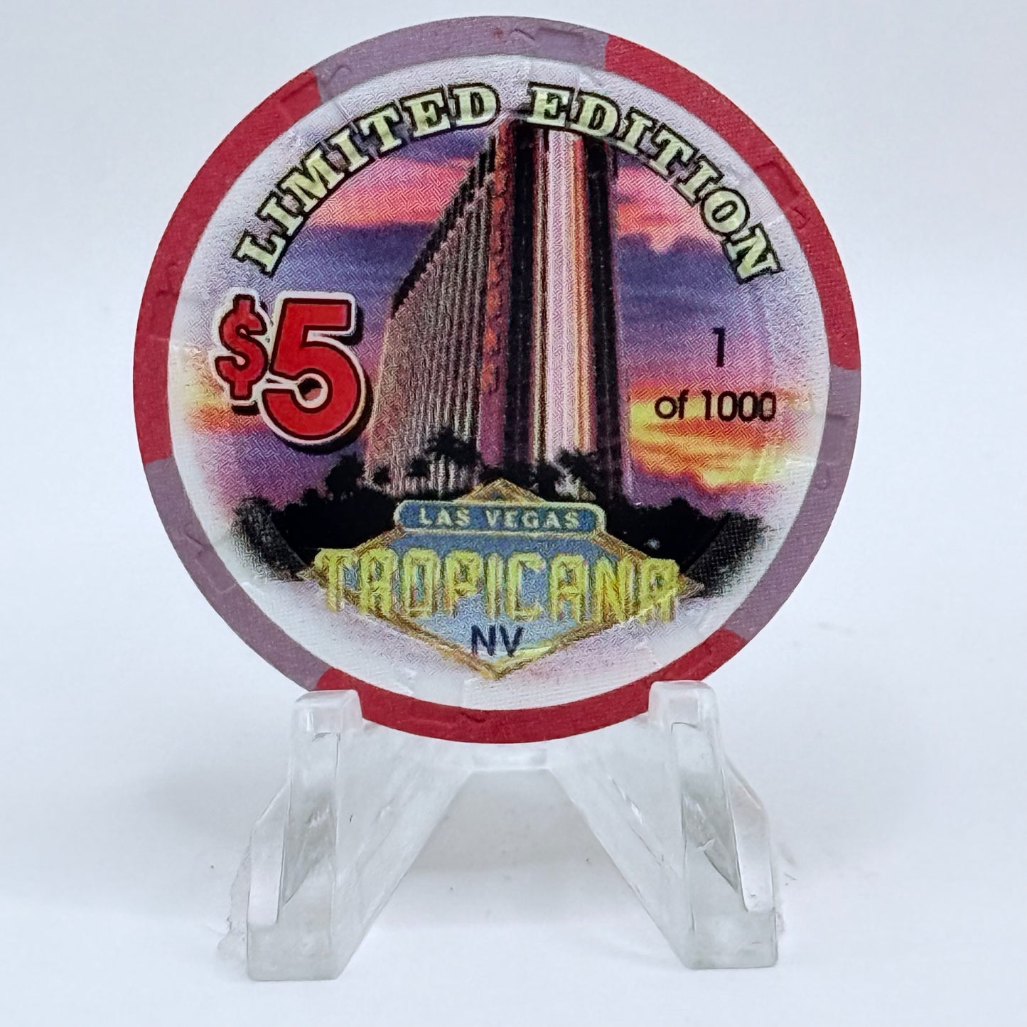 Tropicana Las Vegas Nevada 1997 'Dick Botkis' Series 16 LE $5 Casino Chip V1673