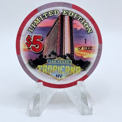 Tropicana Las Vegas Nevada 1997 'Dick Botkis' Series 16 LE $5 Casino Chip V1673