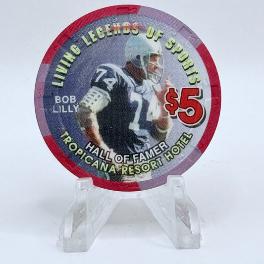 Tropicana Las Vegas Nevada 1997 'Bob Lilly' Series 16 LE $5 Casino Chip V1677