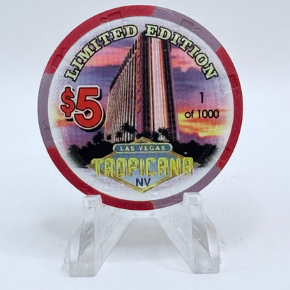 Tropicana Las Vegas Nevada 1997 'Bob Lilly' Series 16 LE $5 Casino Chip V1677