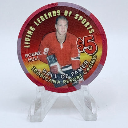 Tropicana Las Vegas Nevada 1997 'Bobby Hull' Series 16 LE $5 Casino Chip V1674