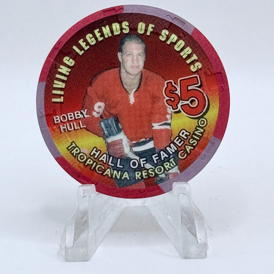 Tropicana Las Vegas Nevada 1997 'Bobby Hull' Series 16 LE $5 Casino Chip V1674