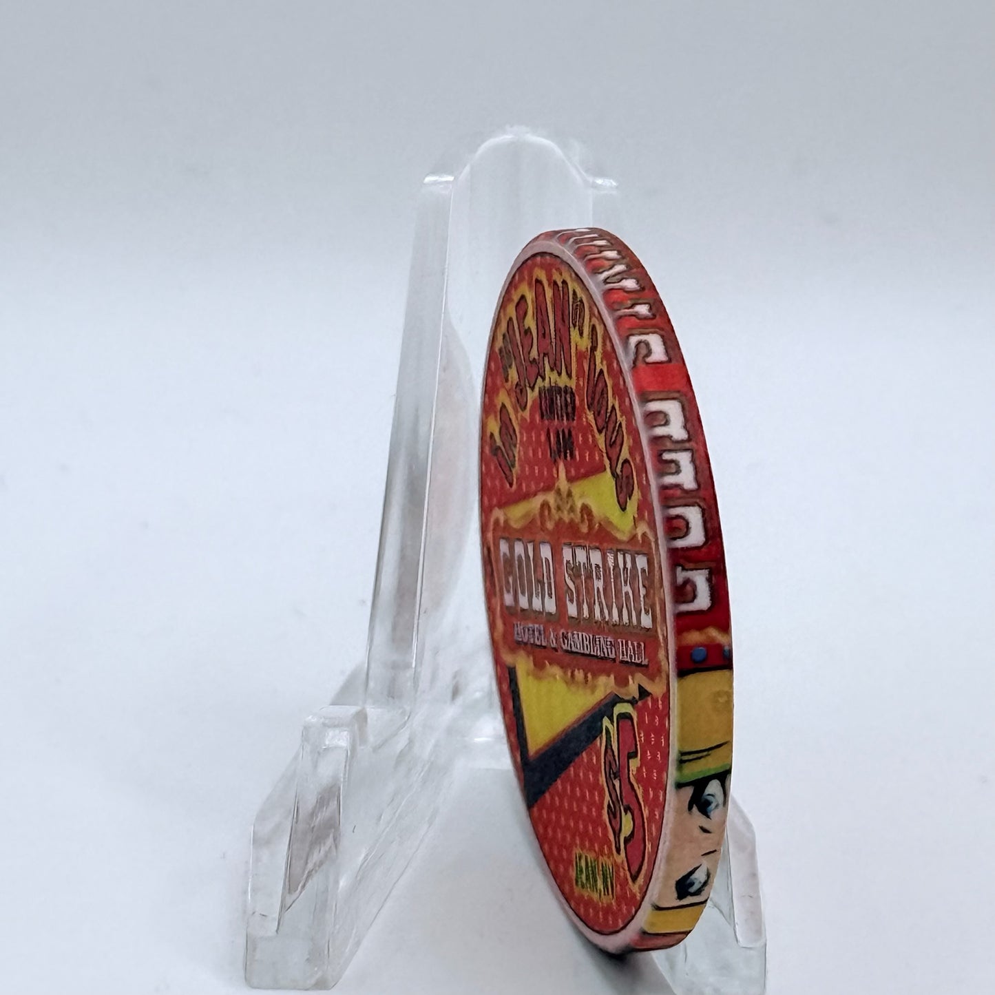 Gold Strike Hotel & Gambling Hall Jean Nevada 1999 'In 'Jean' ious' LE $5 Casino Chip V4316
